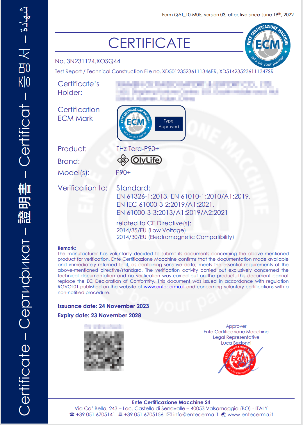 P90+ CE document